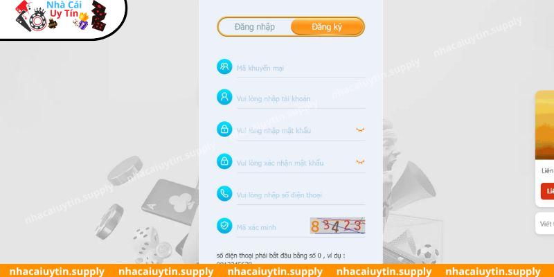 Đăng ký tài khoản siêu nhanh chóng tại nhà cái AZ888