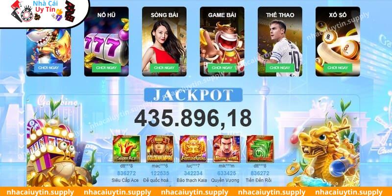 Kho game đa dạng, đầy đủ thể loại HOT tại nhà cái